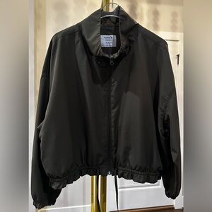 Old Navy Cropped Jacket | Olive Green | XL | Zip Front